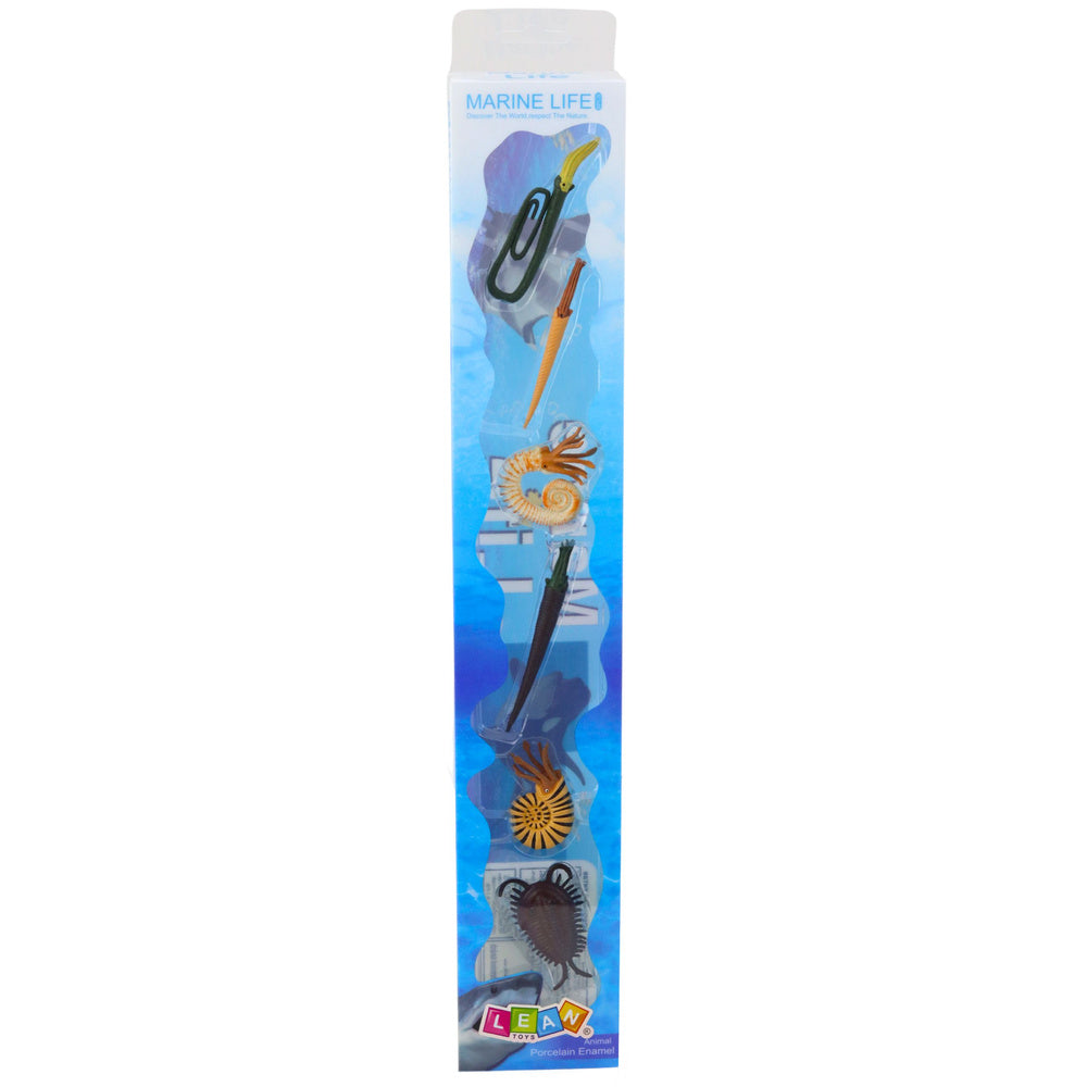Figurky prehistorických mořských tvorů – 6 kusů 6 9cm