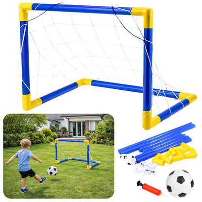 Fotbalová branka s míčem a pumpou 62x40cm – sada pro děti od 3 let