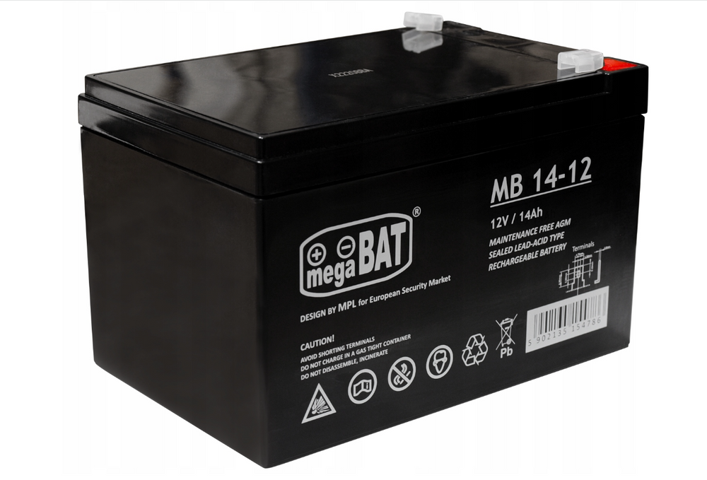 Gelová baterie AGM 12V 14Ah pro dětská elektrická auta