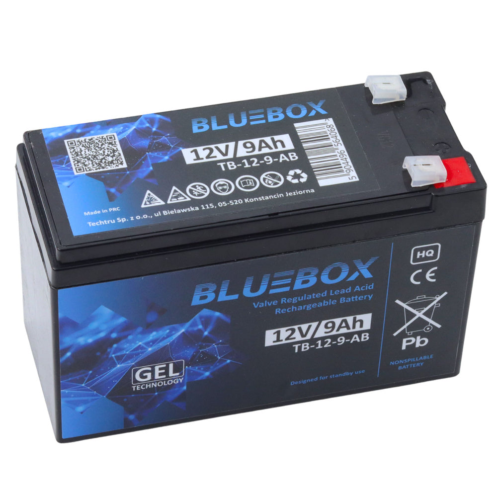 Gelový akumulátor VRLA AGM 12V 9Ah – pro dětská auta | BLUEBOX