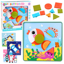 Geometrické puzzle mozaika s 35 díly – kreativní vzdělávací hračka