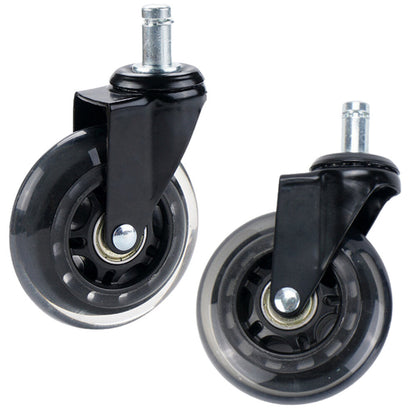 Gumové kolečko k židli průhledné tiché 1 ks