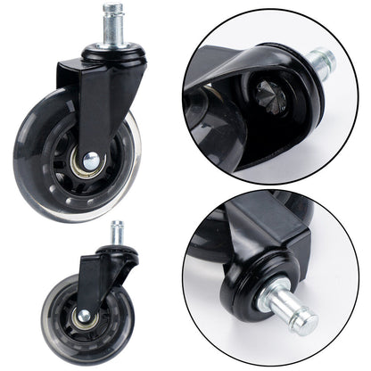 Gumové kolečko k židli průhledné tiché 1 ks