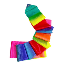 Gymnastická stuha na tanec – duhová 205x5 cm | cvičení