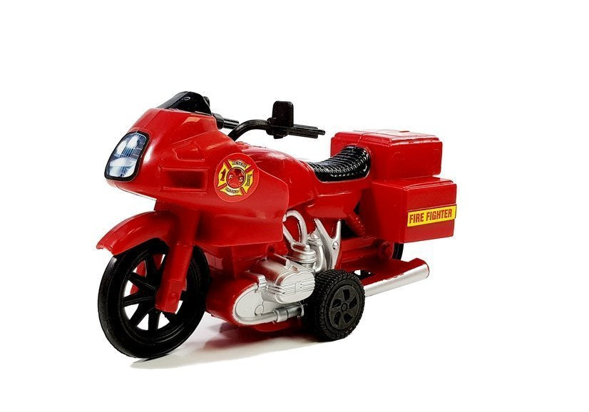 Hasičská sada vozidel helikoptéra motocykl auto světlo zvuky