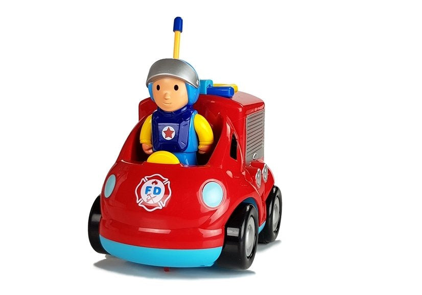Hasičské auto na dálkové ovládání s volantem a zvuky