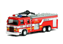 Hasičské auto s žebříkem model 1:32 kovové 2 druhy