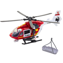 Hasičský helikopter s hákem a nosítky světla zvuky 1:14