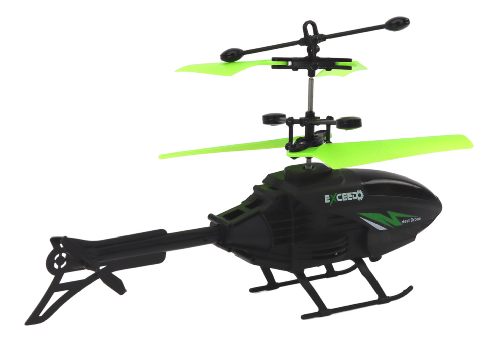 Helikoptéra ovládaná rukou – s náramkem černá zelená