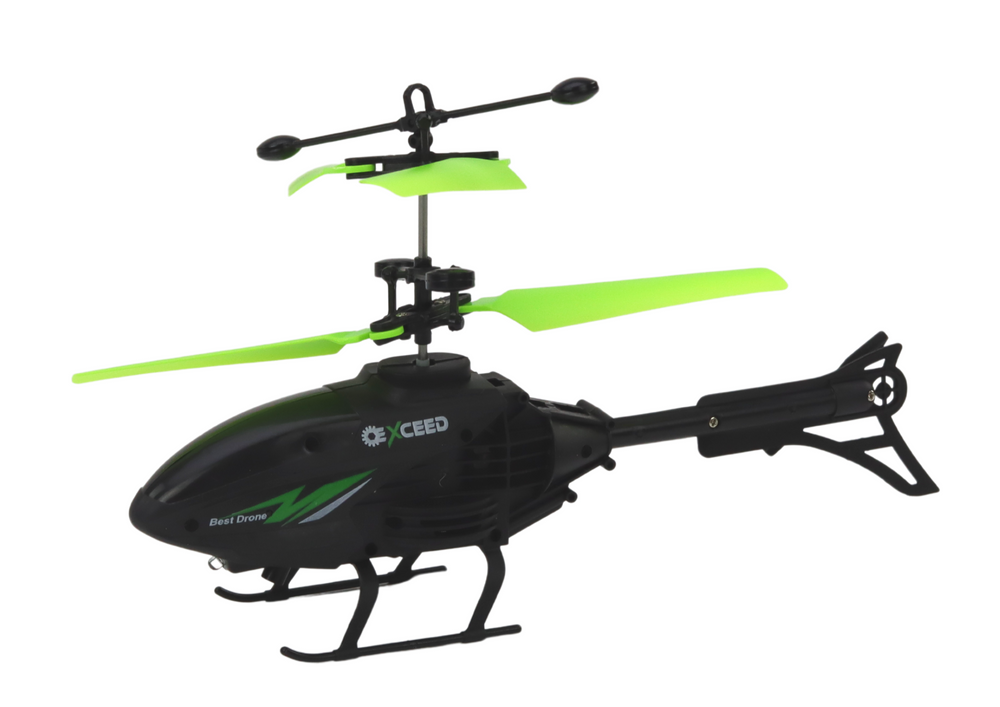 Helikoptéra ovládaná rukou – s náramkem černá zelená