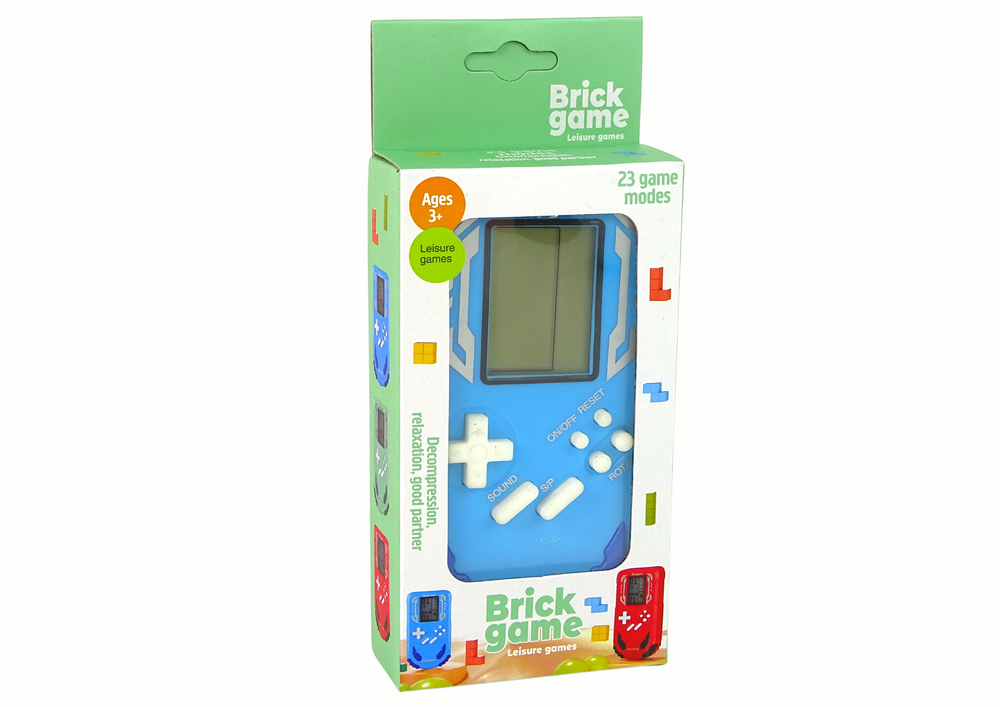 Herní konzole Brick Game – 23 her modrá | retro