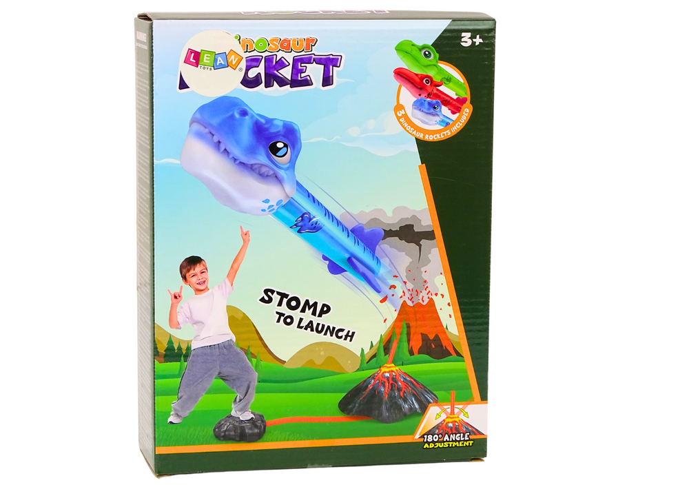 Herní set vystřelovačka raket – dinosauři vulkán