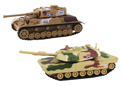 Hliníkový tank s frikčním pohonem – pohyblivá věž