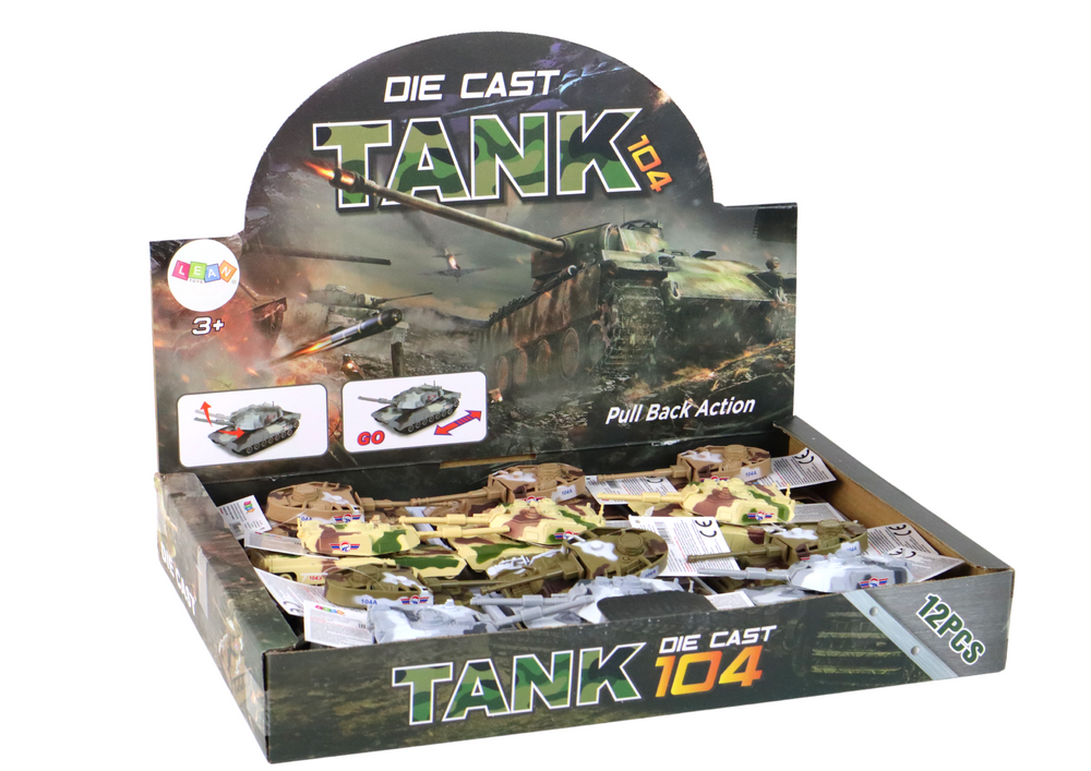 Hliníkový tank s frikčním pohonem – pohyblivá věž