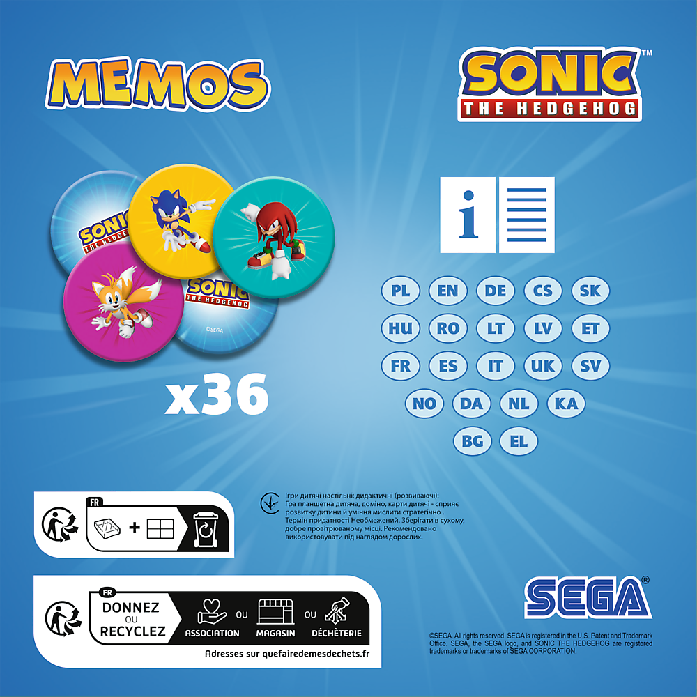 Hra Memos Sonic the Hedgehog – Trefl