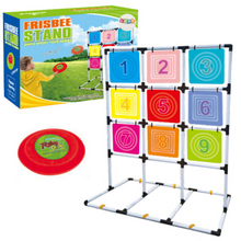 Hra na házení frisbee diskem do cíle s 8 disky a stojanem