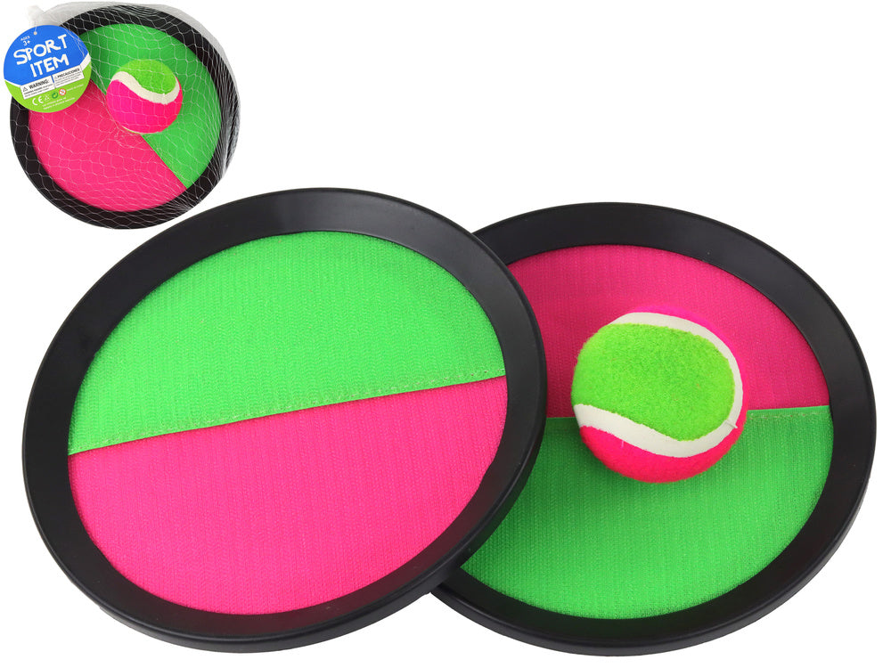 Hra na zručnost s pálkami a suchým zipem – Catch Ball