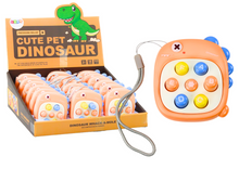 Hra na zručnost Whack a Mole s písmenky – Dinosaurus oranžový
