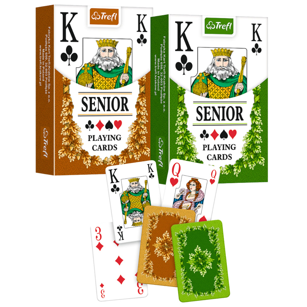 Hrací karty Classic Senior 55 listů – Trefl