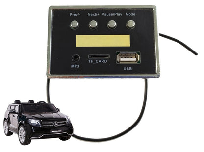 Hudební panel do elektrického auta Mercedes GLS63