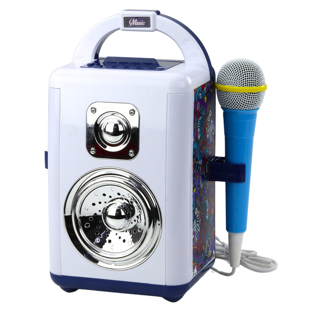 Hudební set s mikrofonem – Bluetooth LED světla MP3
