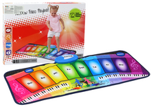 Hudební taneční mata s pianinem – edukační duhová
