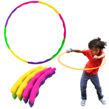 Hula hoop s masážními výstupky – skládací 7 dílů 50cm