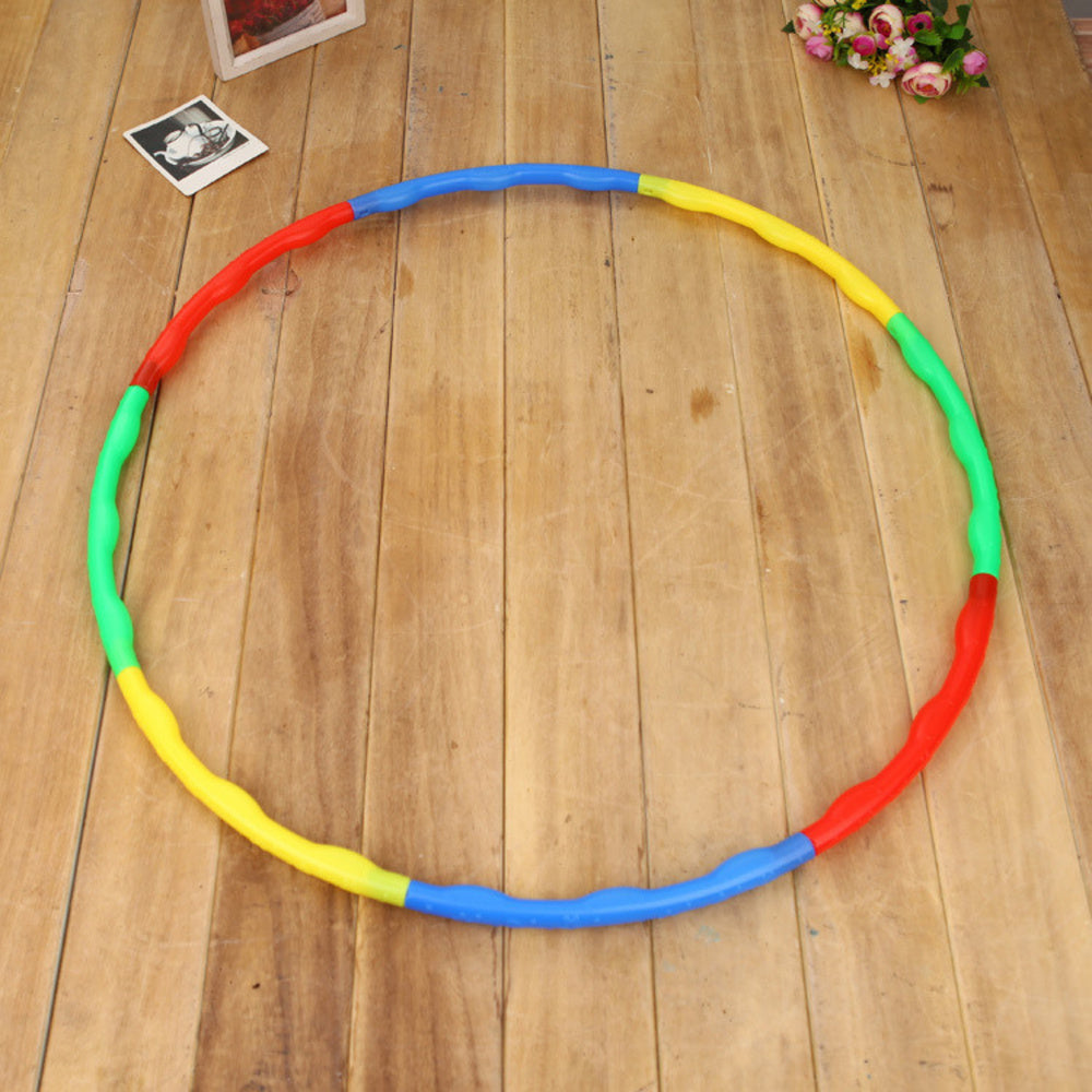 Hula hop s výstupky skládací 8 dílů pro cvičení a zábavu