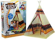 Indiánské tipi stan pro děti – s 60 míčky 155 cm