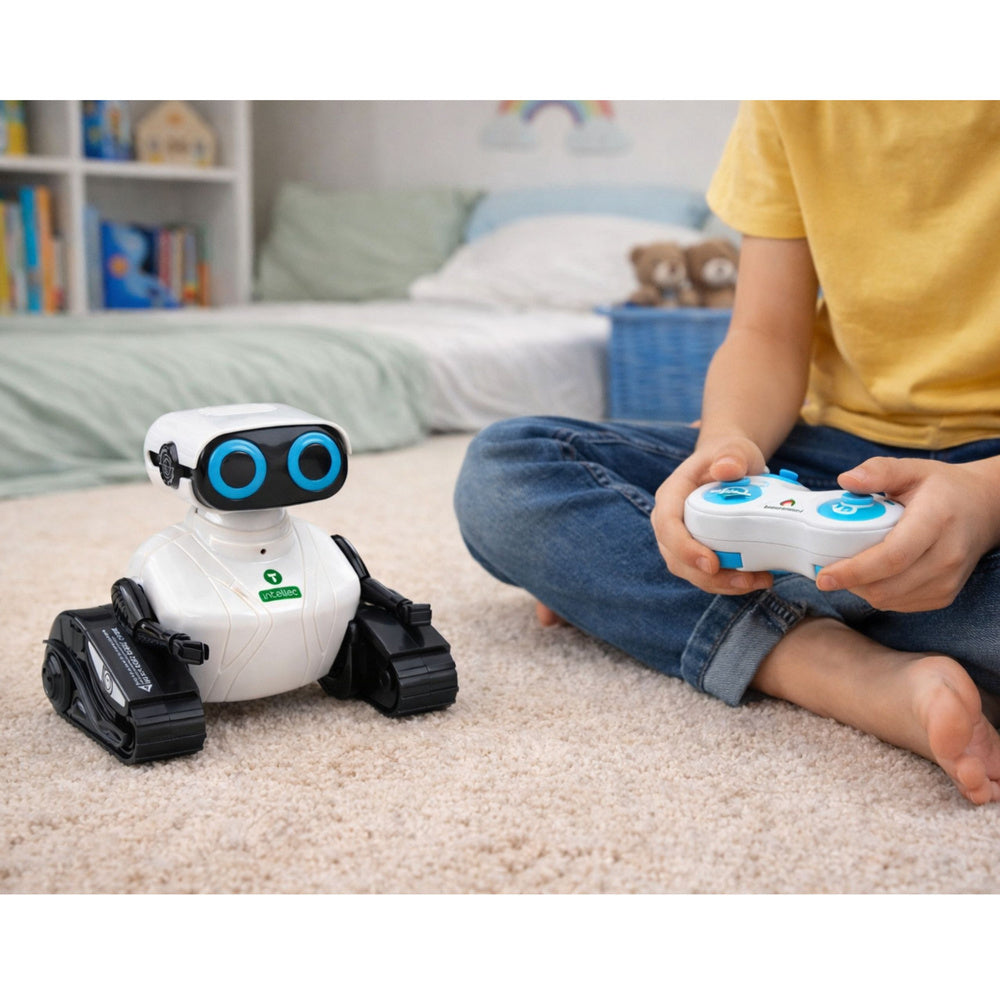 Inteligentní robot na pásech s dálkovým ovládáním RC – 6+