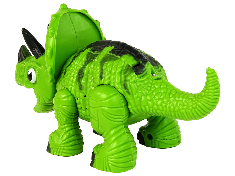 Interaktivní dinosaurus Triceratops – s vodní párou | zelený