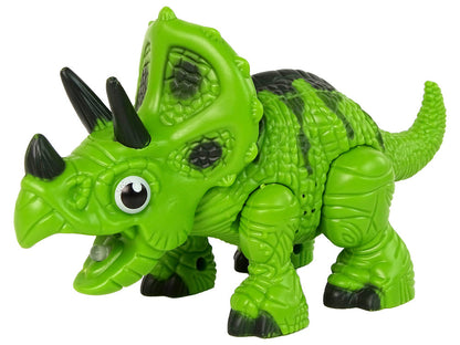 Interaktivní dinosaurus Triceratops – s vodní párou | zelený