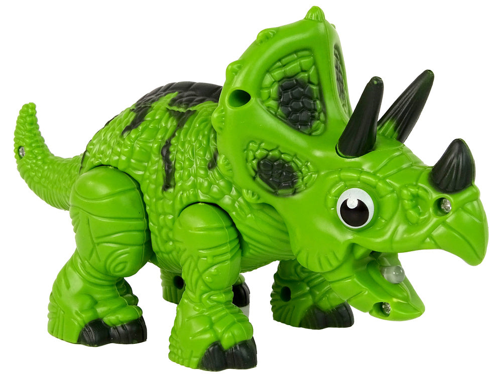 Interaktivní dinosaurus Triceratops – s vodní párou | zelený