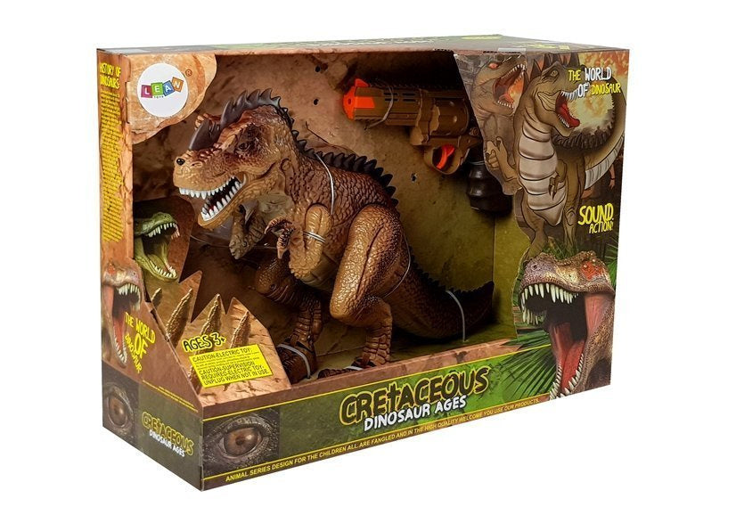Interaktivní dinosaurus Tyrannosaurus s pistolí a vodní párou