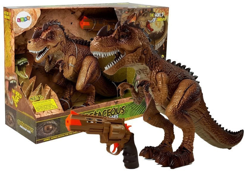 Interaktivní dinosaurus Tyrannosaurus s pistolí a vodní párou