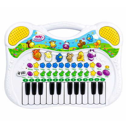 Interaktivní edukační piano pro děti se zvuky zvířat a melodiemi