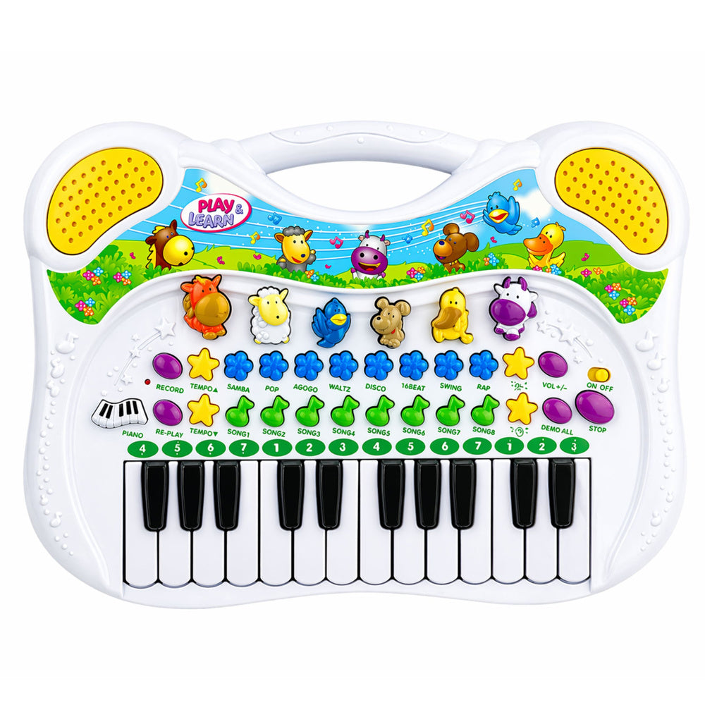Interaktivní edukační piano pro děti se zvuky zvířat a melodiemi
