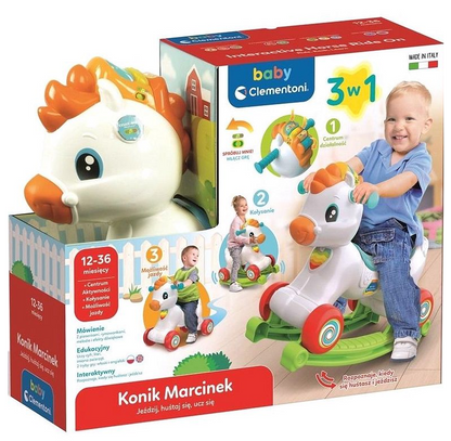 Interaktivní houpací koník Marcinek 3v1 – Clementoni