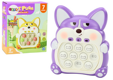 Interaktivní hra Pop It lišák 7 herních režimů fialový
