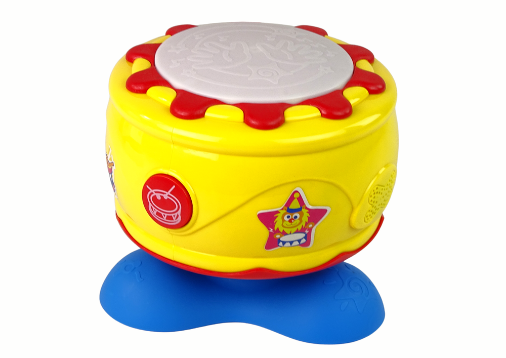 Interaktivní hudební bubínek se světýlky 19 cm na baterie