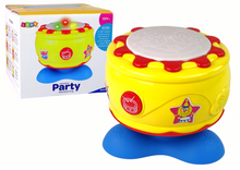 Interaktivní hudební bubínek se světýlky 19 cm na baterie