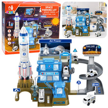 Interaktivní kosmická stanice s raketou, světly a zvuky