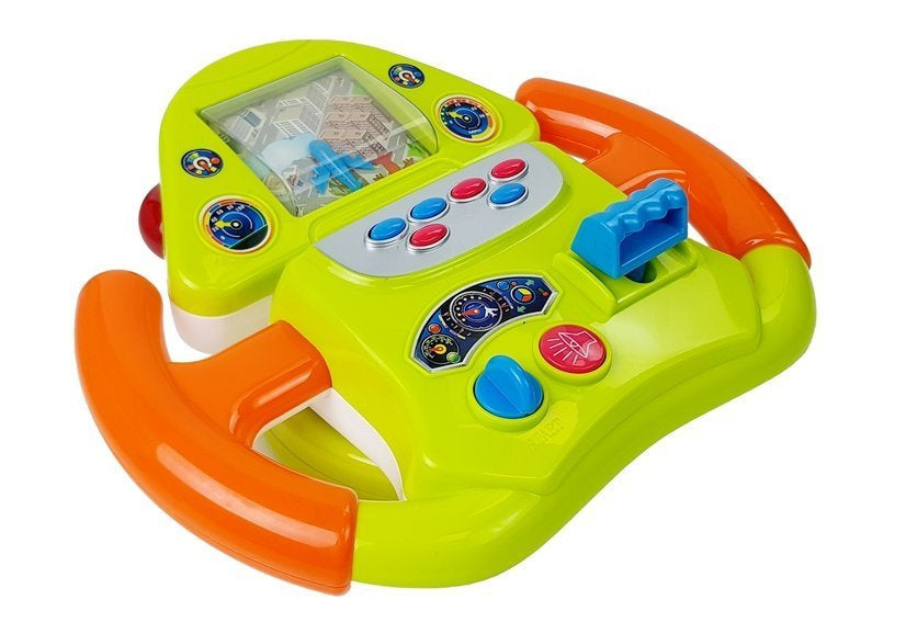 Interaktivní letecký simulátor s volantem a zvukovými efekty