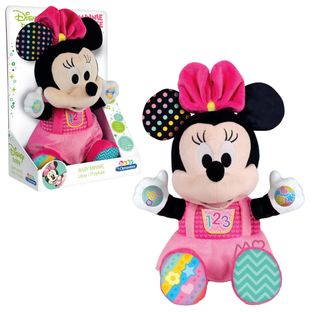 Interaktivní plyšová Disney Baby Minnie pro výuku a mazlení – Clementoni