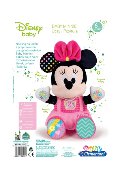 Interaktivní plyšová Disney Baby Minnie pro výuku a mazlení – Clementoni