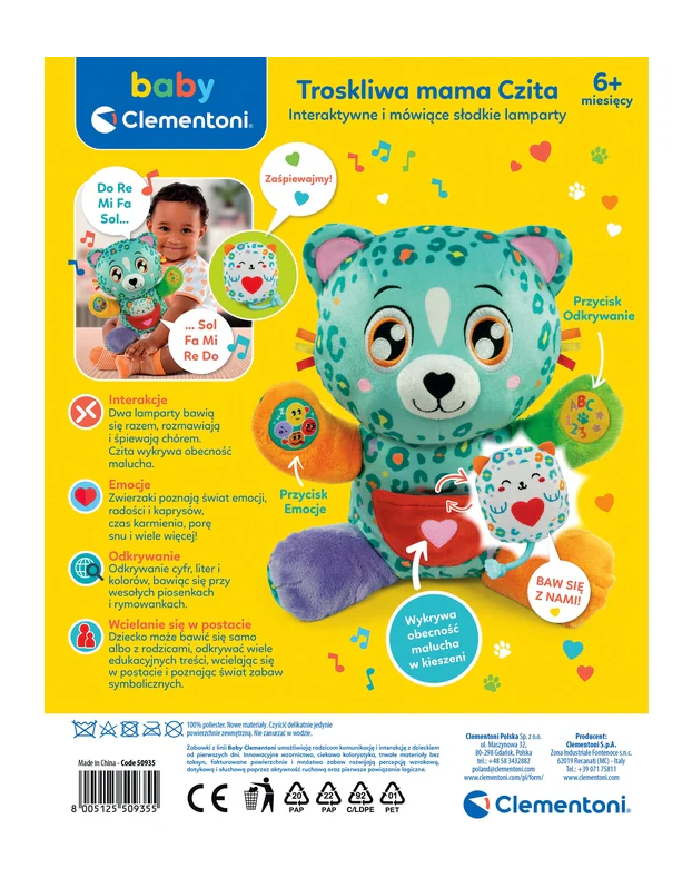 Interaktivní plyšová leopardice Mama Chita – Clementoni