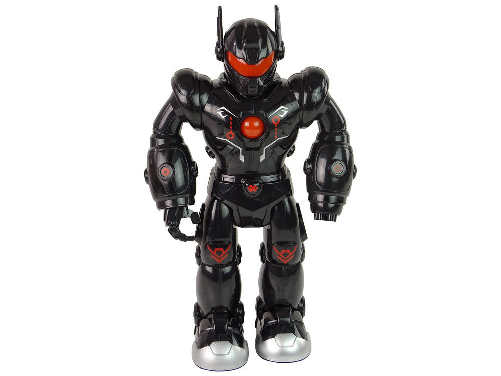 Interaktivní robot chodící – se zvuky a světly | černý
