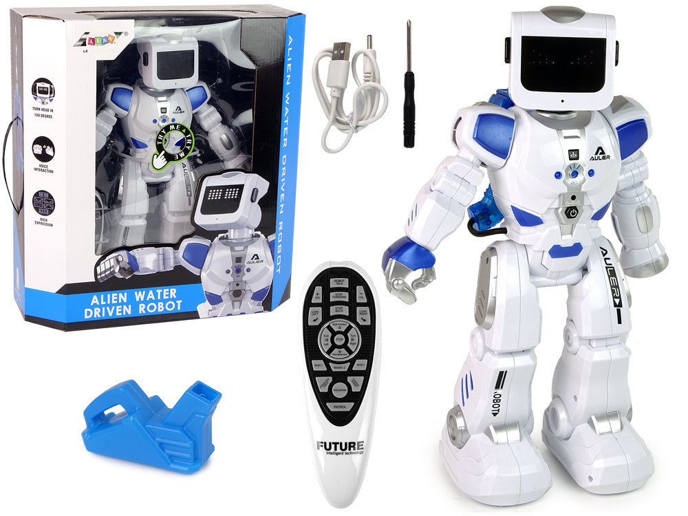 Interaktivní robot na dálkové ovládání – s LED a vodním pohonem