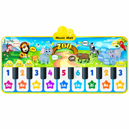 Interaktivní taneční mata piano se zvířátky ze ZOO – 10 melodií
