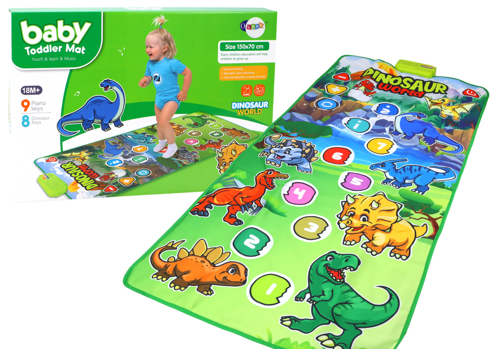 Interaktivní taneční mata s dinosaury a zvuky – pro děti od 18 měsíců